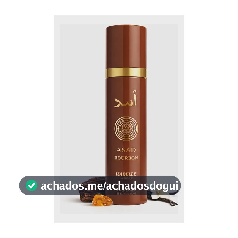 Perfume Bodysplash Árabe Asad Bourbon 300ml Isabelle