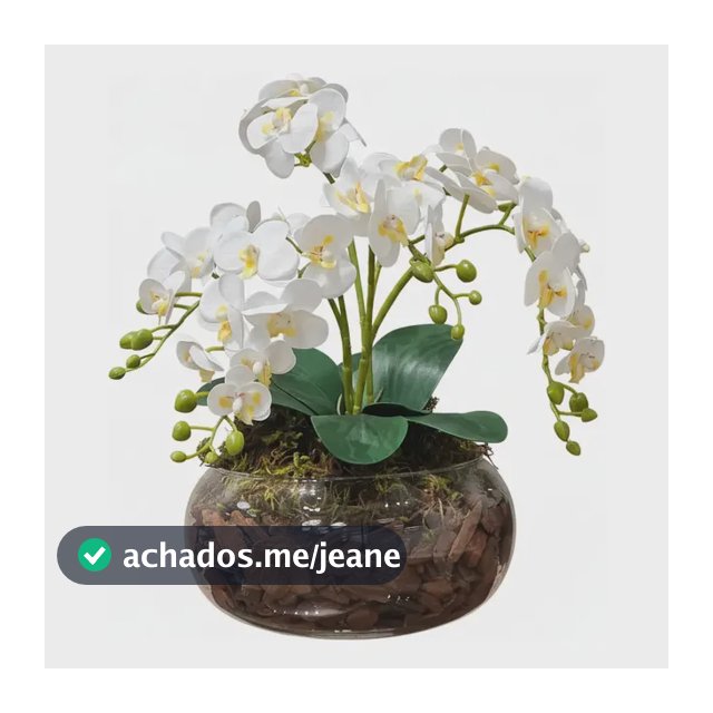 Arranjo Orquidea Flores Artificial Decorativa Centro De Mesa