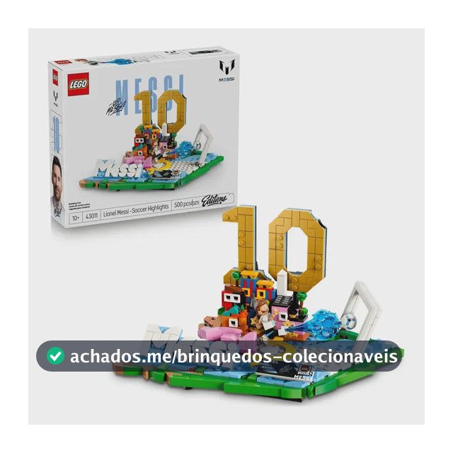 Lego Editions Destaques Do Futebol Lionel Messi 43011 500pçs 500 Lionel Messi