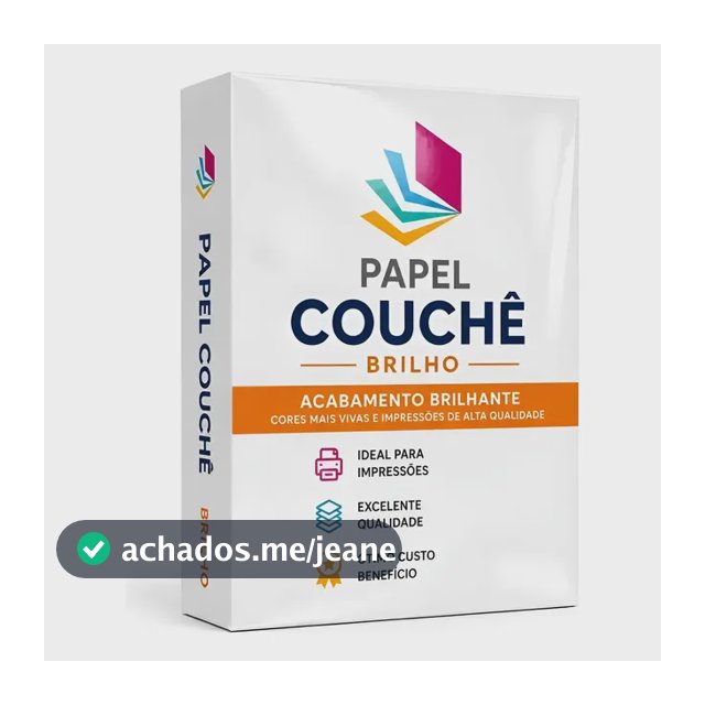 Papel Couche A4 - 300g/m2 Com 125 Folhas