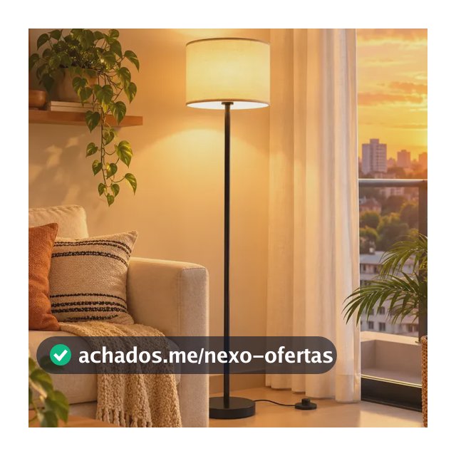 Luminária De Chão Moderna Articulada 3 Tons Led Bivolt Luxo Cáqui