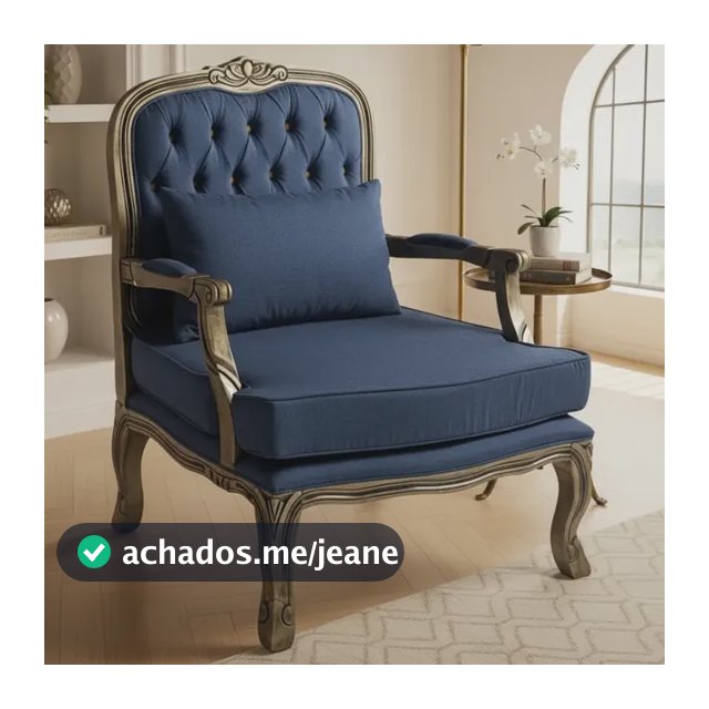 Poltrona Estilo Rústico/decoração Em Madeira Maciça  Opcional