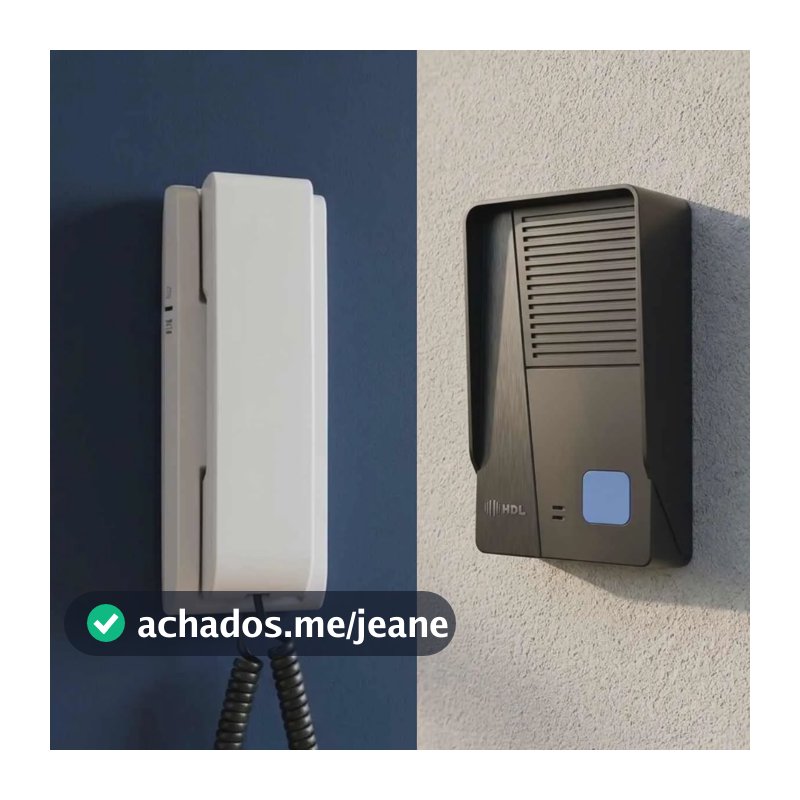 Interfone Porteiro Eletrônico Hdl F8 Class Residencial Preto Bivolt