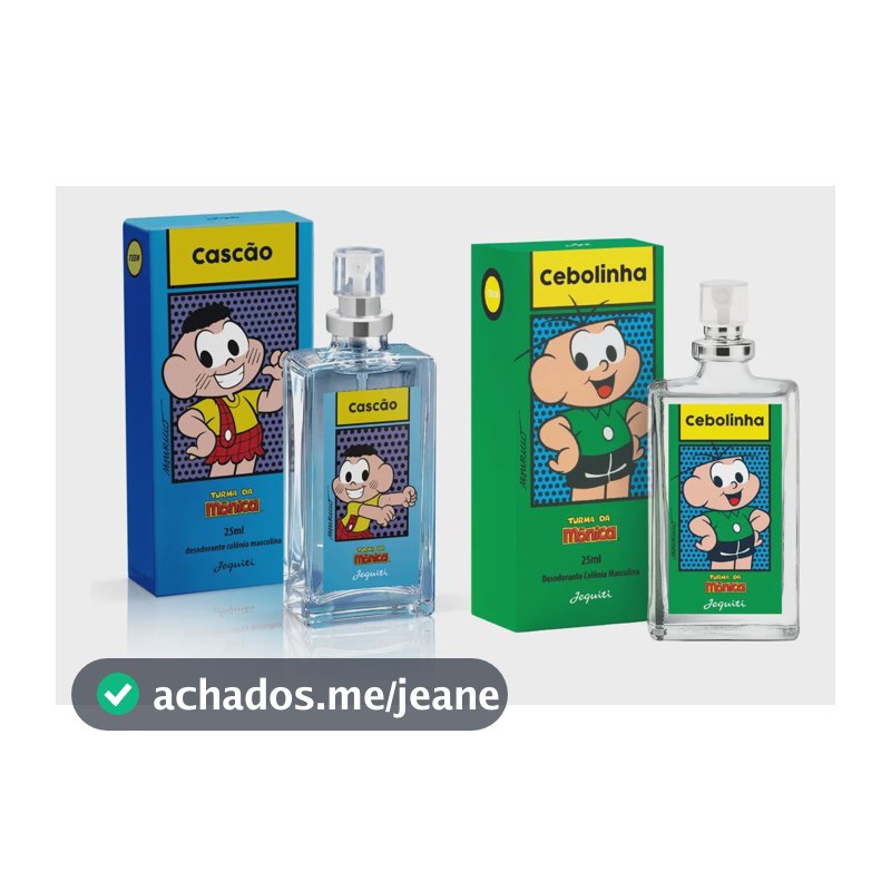 Kit Perfume Cebolinha E Cascão Jequiti Original 25ml