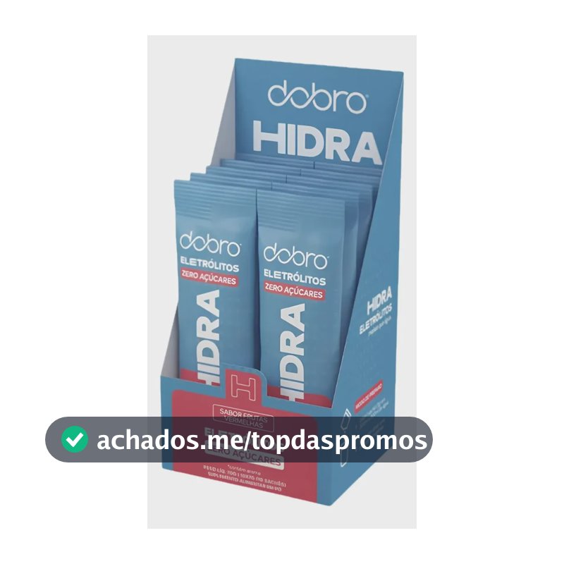 Suplemento em pó Dobro Hidra Eletrolitos Caixa com 10 sabor Frutas vermelhas x 70g 10 un
