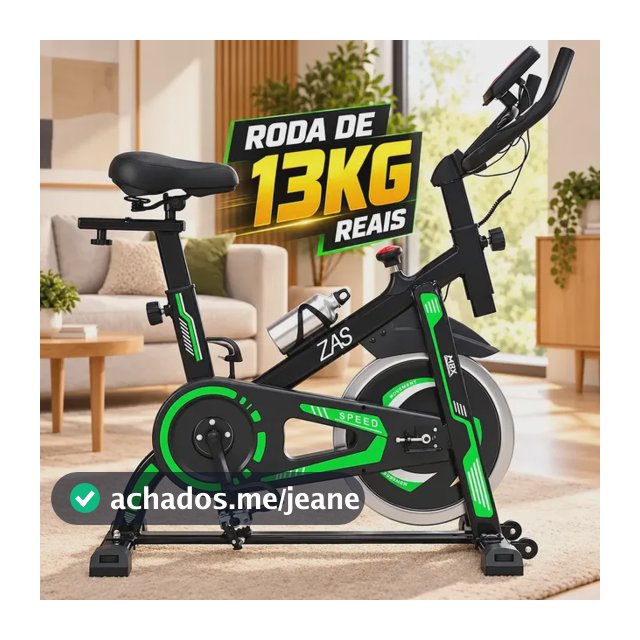 Bicicleta Ergométrica Spinning Mbx Speed Roda Inércia 13kg Cardio Fitness Academia 150kg Verde