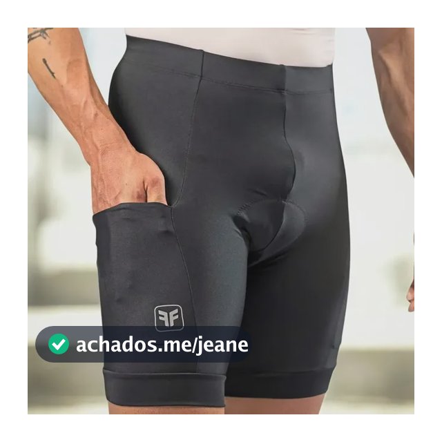 Bermuda Ciclismo Free Force Basic Masculina Mtb 3 Bolsos
