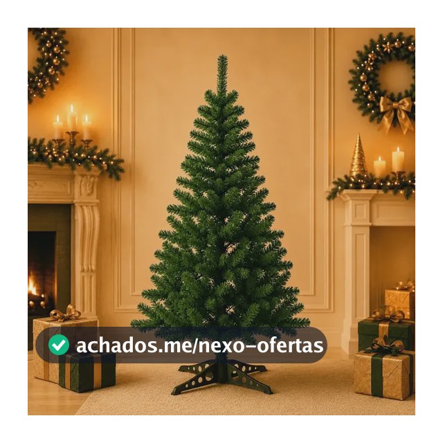 Árvore De Natal 1,20m 120 Galhos Pinheiro Verde Tradicional - Dekasa