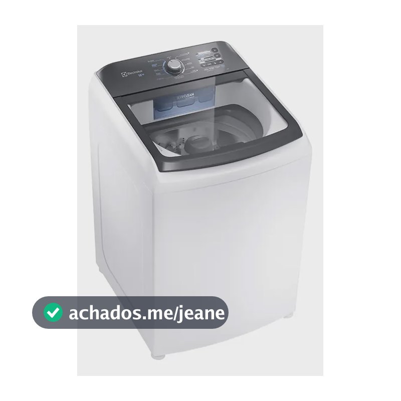 Máquina De Lavar Electrolux 18kg Inox Lee18 Automática 110v Branco