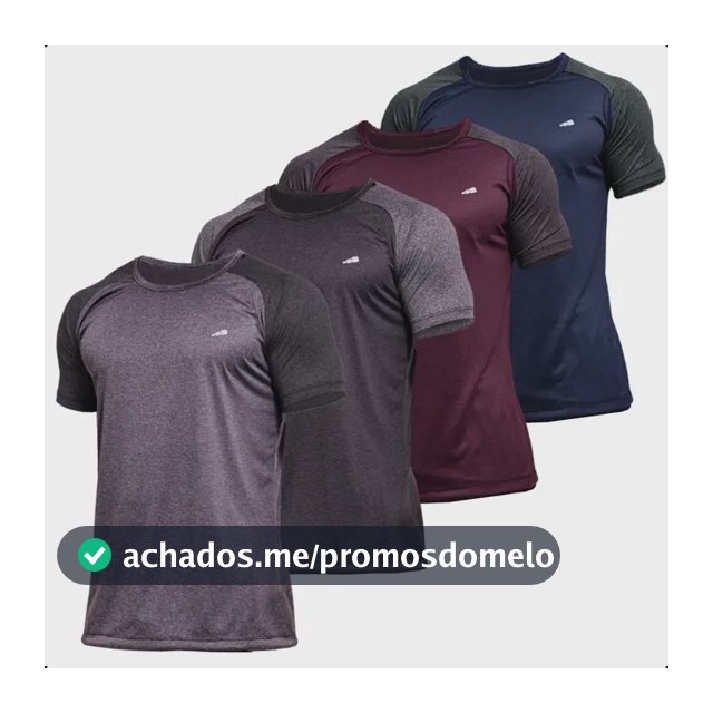 4 Camisetas Masculina Dry Fit Premium Camisa Academia Kit