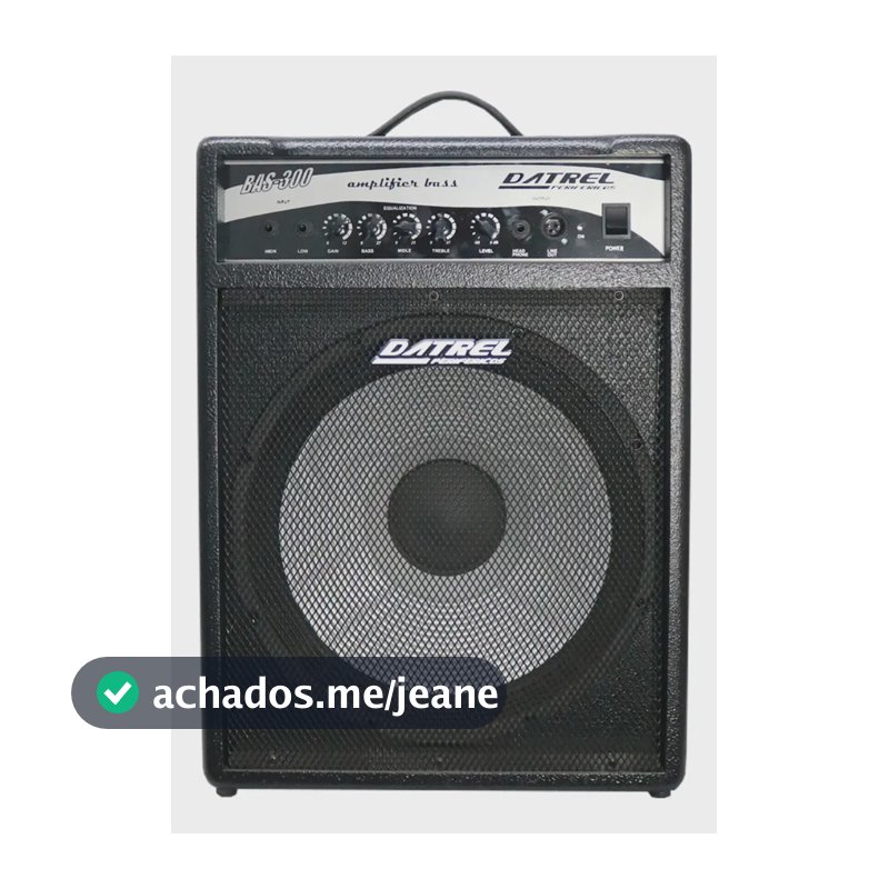 Cubo Amplificador Para Contrabaixo Datrel Bas300 15 300w Cor Preto