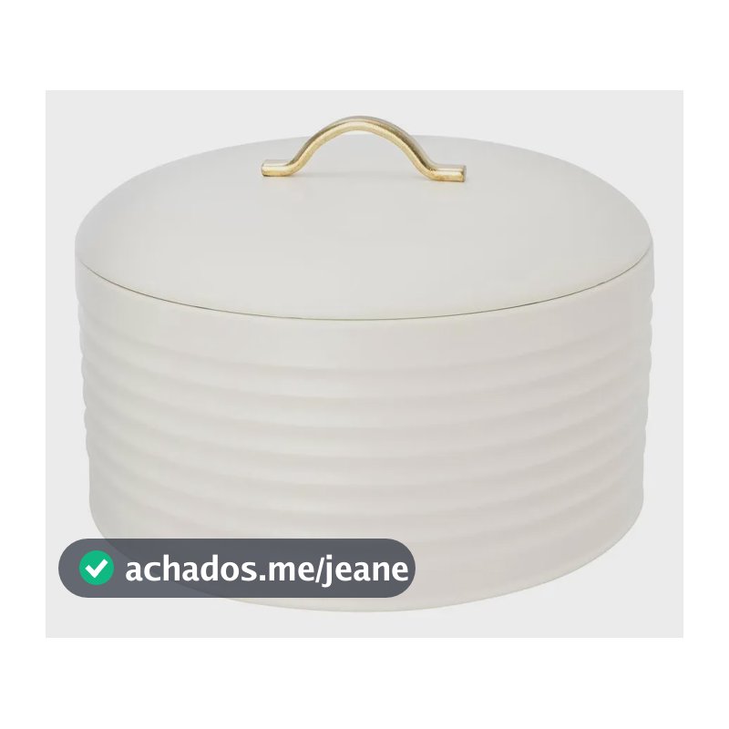 Lata Droppe 3 L 21 Cm Ntcs Home Style Branco