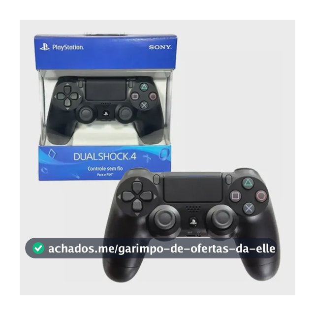 Controle Playstation Sem Fio Ps4 Sony Joystick Dualshock 4 Preto