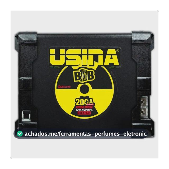 Fonte Carregador Usina Bob 200 Amperes Bivolt Dynamic Cor Preto