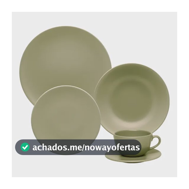 Jogo De Jantar E Chá 20 Peças Unni Oliva Oxford Aw20-5508