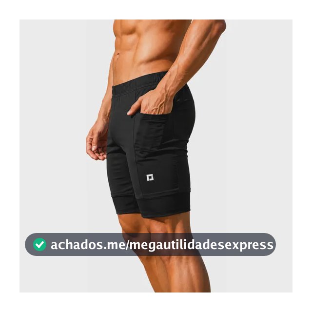 Bermuda Térmica Anti Assadura Esportiva Com Bolsos