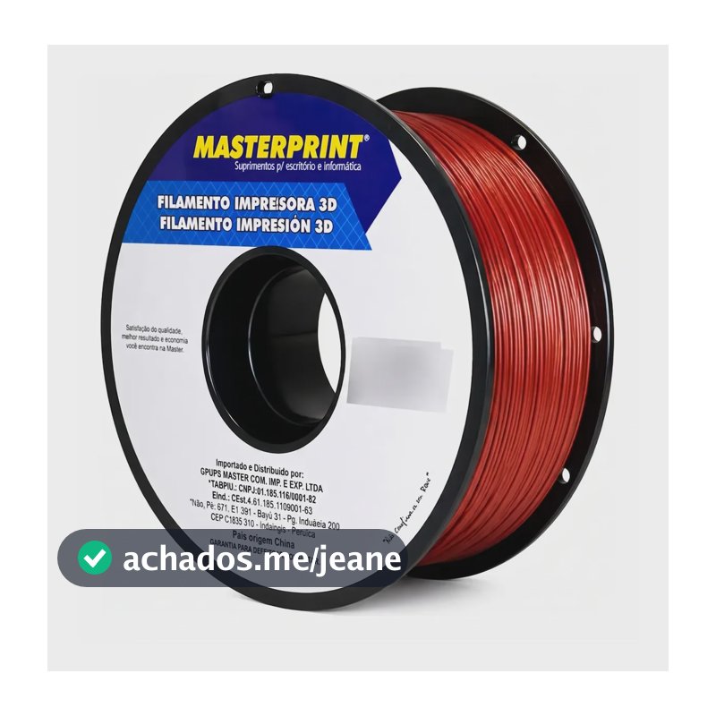 Filamento De Impressora 3d Petg 1,75mm 1kg Vermelho