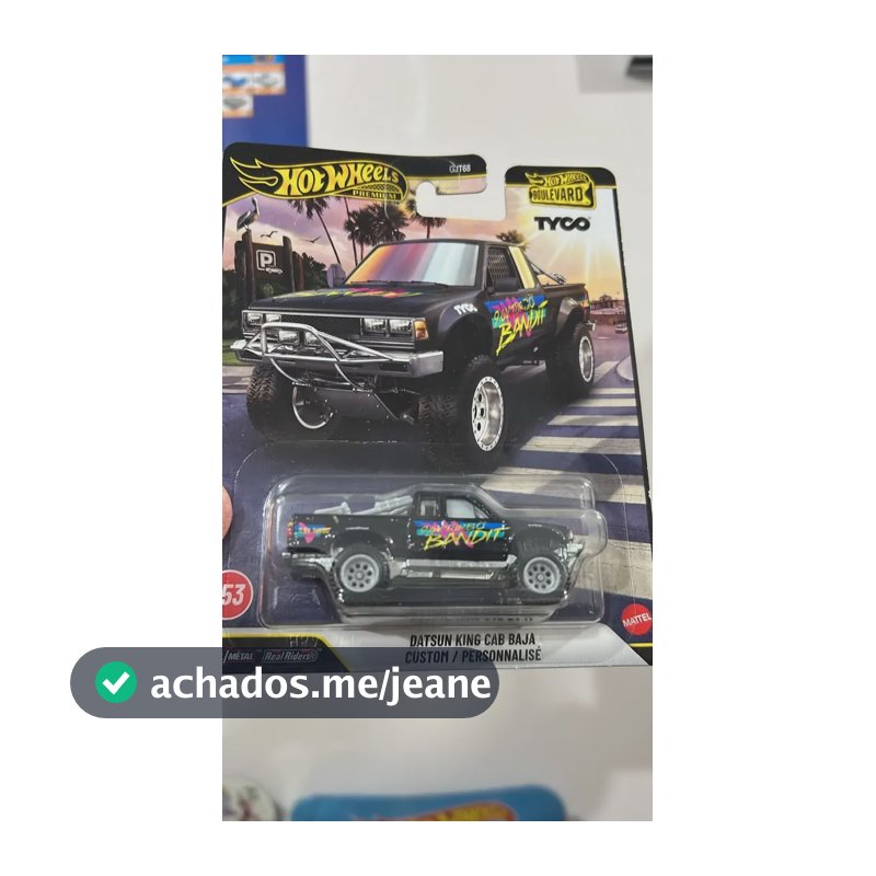 Hot Wheels Premium Datsun King Cab Baja Custom/personnalisé Preto