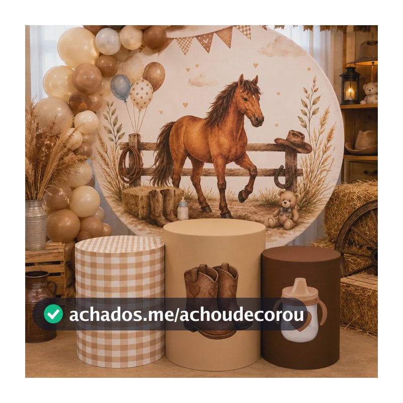 Kit Painel 1,5m + 3 Capas Chá De Fraldas Bebê Nuvem E Balão 0378