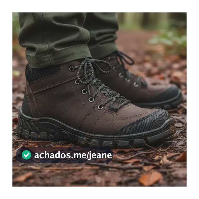 Bota Masculina Coturno Trilha Confortável Trabalho Adventure