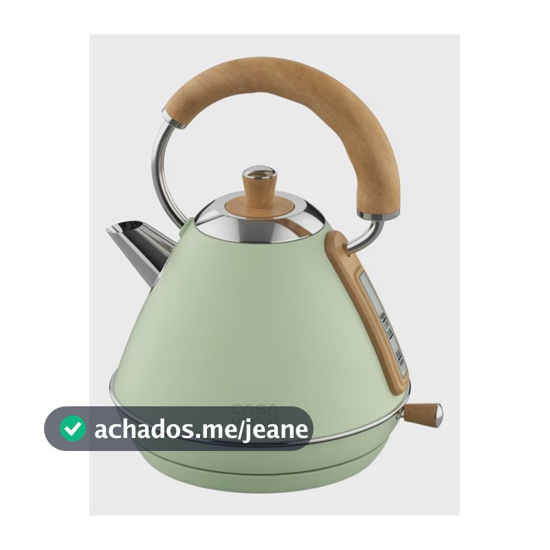 Chaleira Eletrica Arco Vintage Lucent Life 1l 127v Verde-claro 127v