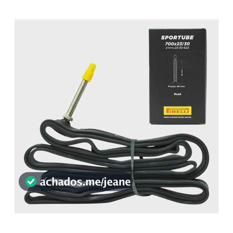 Câmara De Ar Road Bike Speed Pirelli Sportube 700 X 23a30mm Presta Preto
