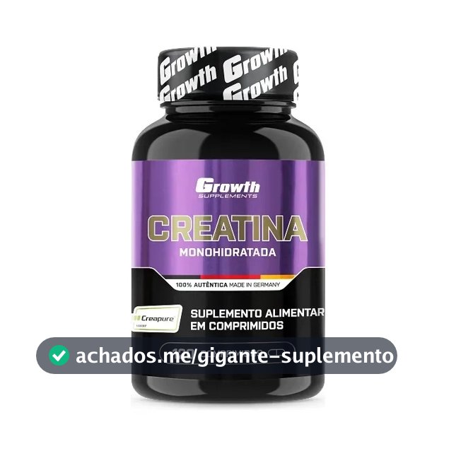 Creatina Growth Supplements em cápsula Sem sabor de 120 un