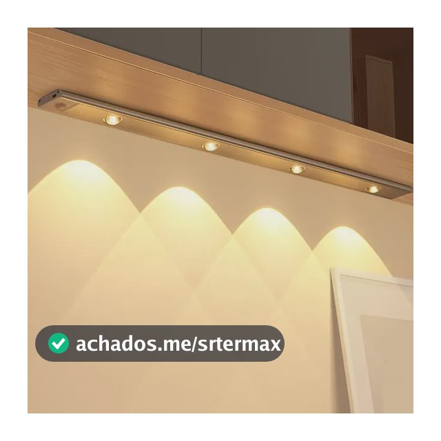 Luminária Barra Led Sensor Movimento Recarregável Armário Branco