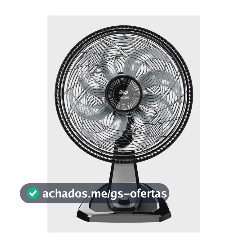 Ventilador Parede Mesa 8 Pás 180W WAP FLOW TURBO WV01PR