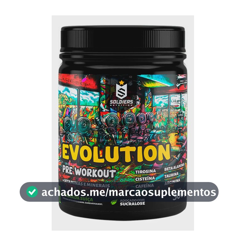 Suplemento Soldiers Nutrition Evolution en pó sabor limonada suíça x 300g