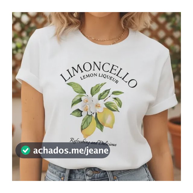 Camiseta Blusa Feminina Estampada Limoncello Confortável