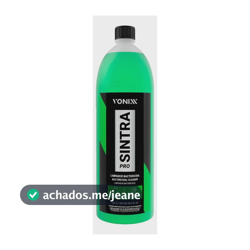 Sintra Pro Vonixx Limpador Painel Limpeza Interna 1,5l