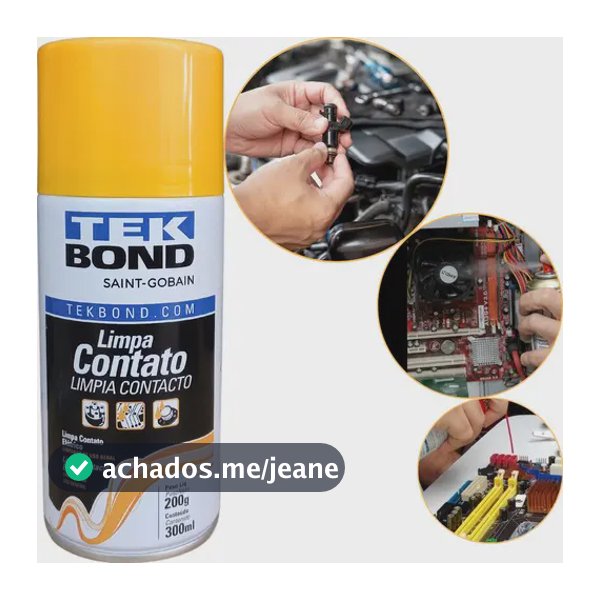 Spray Limpa Contato Elétrico Eletrônico 300ml Tek Bond