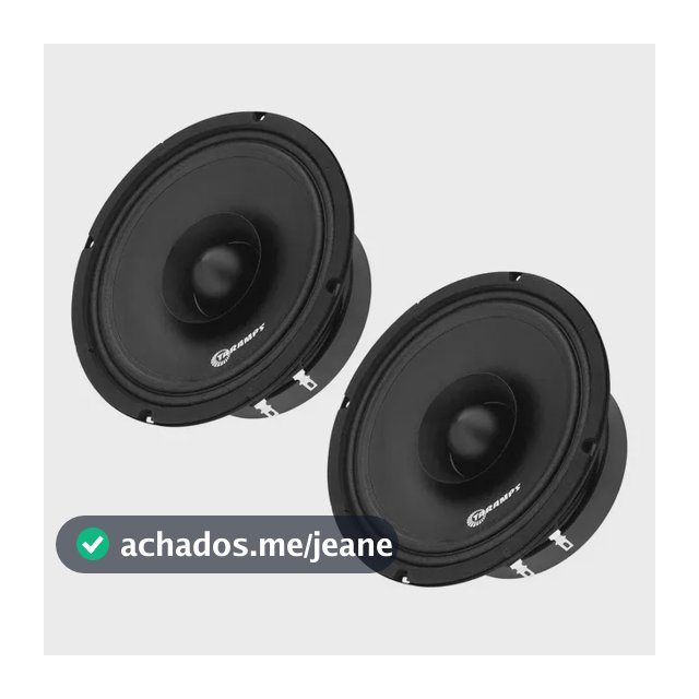 Par Alto Falantes Taramps Fh300s 6 Pol 300w Rms 4 Ohms Preto