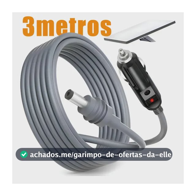 Cabo 12v/24v De Carregamento Para Starlink Mini Cinzeiro 3m/cabo energia mac mini/cabo starlink/cabo starlink mini 12v