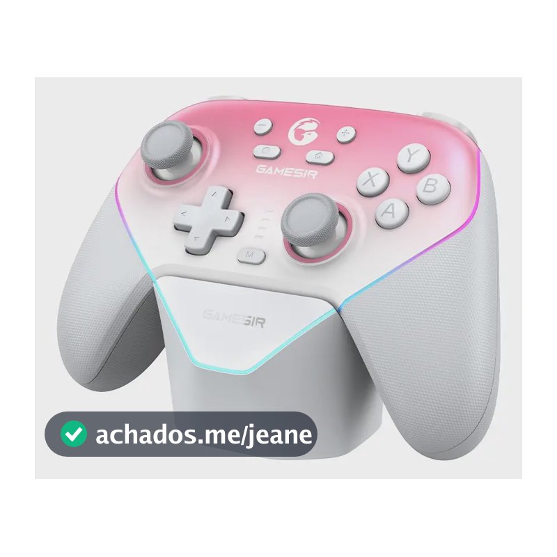 Controle Gamesir Super Nova Sem Fio Para Pc Switch Ios Android hall EfFeCt Anti Drift Rgb Rosa