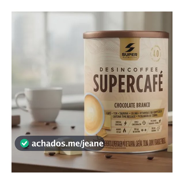Supercafé Desincoffee Termogênico 220g Chocolate Branco Chocolate Branco