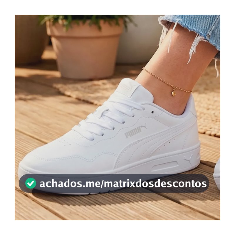 Tênis Puma Lally Court Feminino Casual Softfoam+ Bdp Branco/cinza 38 Br