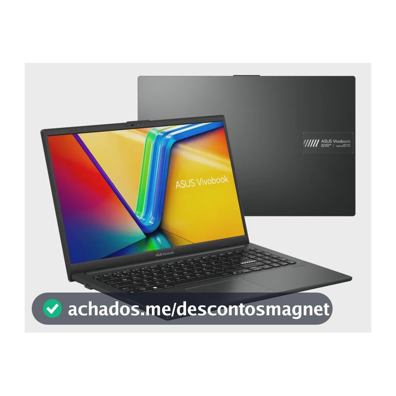 Notebook ASUS VivoBook Go 15, AMD Ryzen 5 7520U, 8GB RAM, 512GB SSD, KeepOS/Linux, Tela 15,6" FHD, Mixed Black - E1504FA-NJ732