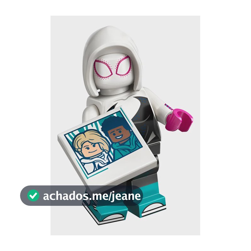 Lego Aranhaverso Minifigura 71050 Gwen Stacy / Mulher Aranha 1 Gwen Stacy / Mulher Aranha