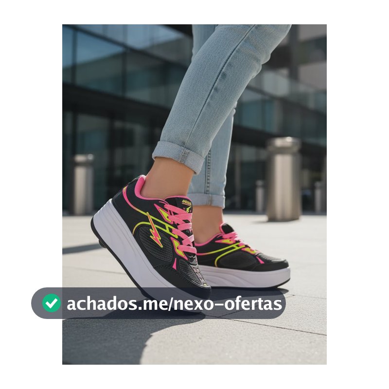 Tênis Mini-pé Patins 4 Rodas Diversão P/ Meninas E Meninos