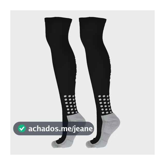 Meião Esportivo Penalty Matis Cor Preto+branco Tamanho 39-44