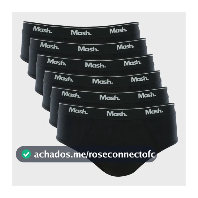 Kit 6 Cuecas Masculino Slip Mash De Algodão Macio Original