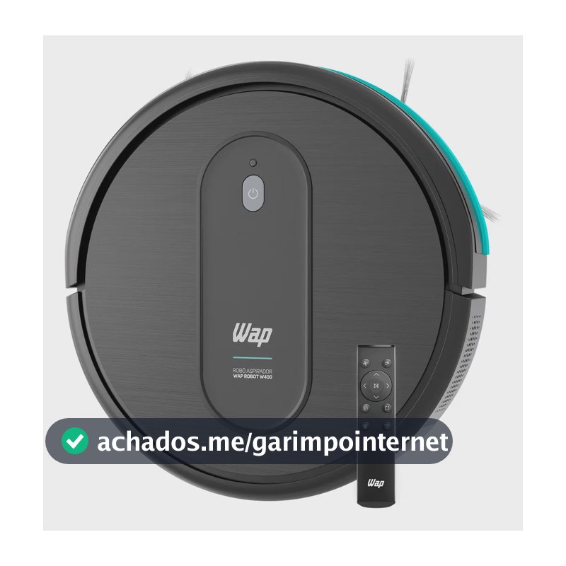 Robô Aspirador de Pó WAP ROBOT W400 Autorrecarga e Controle