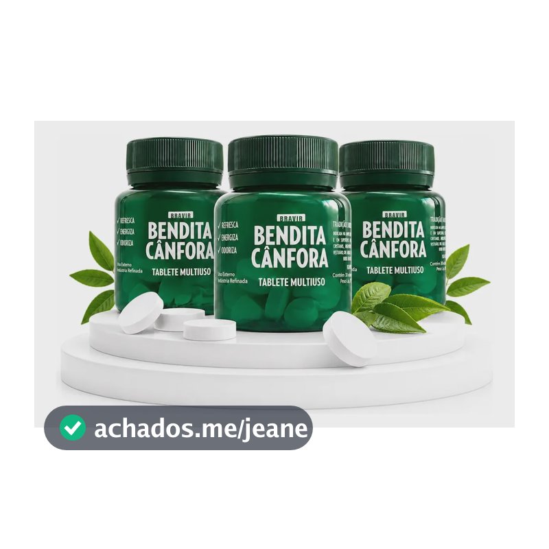 Kit 3 Bendita Canfora Repelente Anti Mofo Bolor Traça