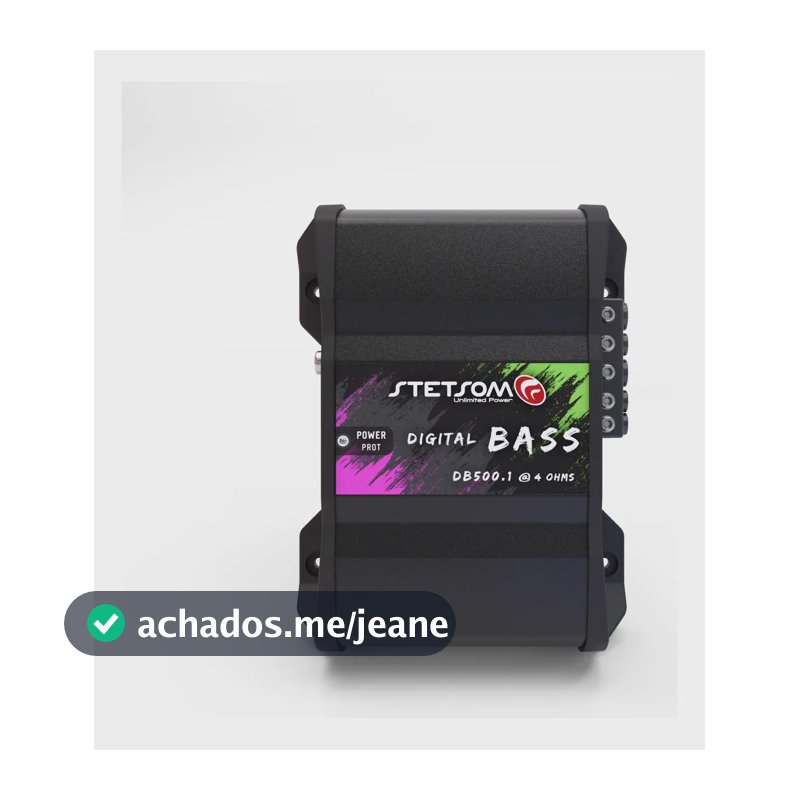Módulo Amplificador Stetsom Db500.1 Digital Bass de 500W para Grave e Subgrave
