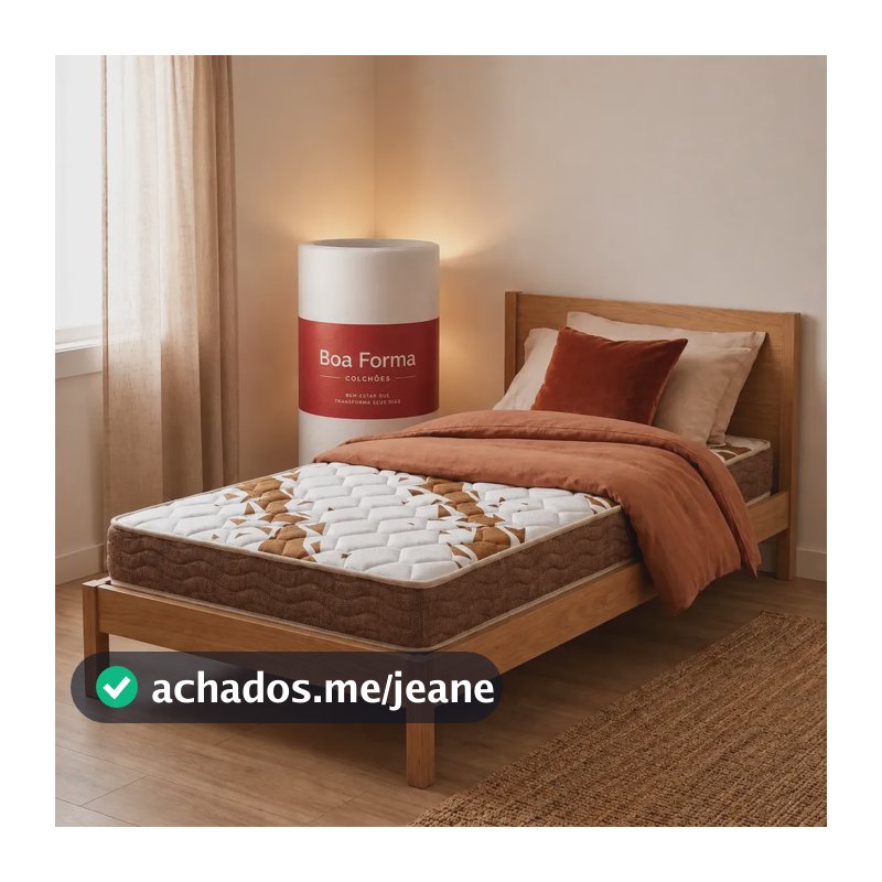 Colchão Solteiro D33 A Vácuo 88x188 Sport Light Boa Forma