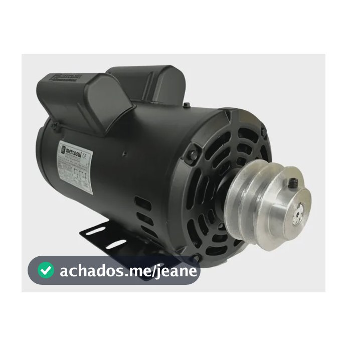 Motor Betoneira 1cv Monofásico Com Polia Baixa Rotação