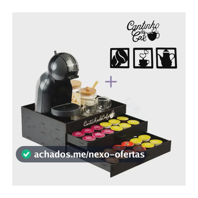 Porta cápsulas Bandeja 2 gavetas Dolce Gusto