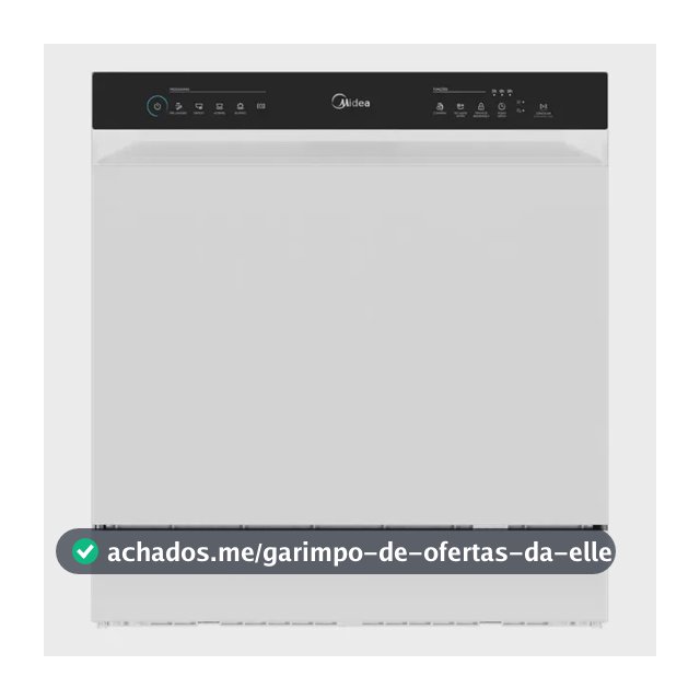 Lava Louças 8 Serviços Branco Touch Plus Midea
